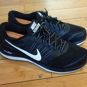 Nike Dual Fusion x Running Shoes Blk White Size 11